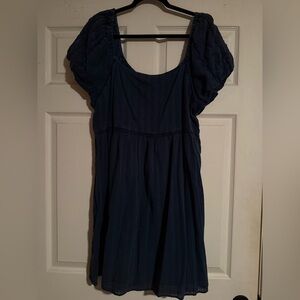 Elegant Navy Blue Women's Dress
